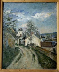 オーヴェールのガシェ医師の家。絵画 ポール・セザンヌ(1839-1906)