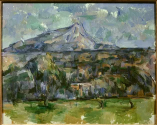 聖なる勝利の山。ポール・セザンヌ（1839-1906）の絵画