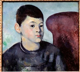 画家の息子の肖像 ポール・セザンヌ（1839-1906）の絵画 1880年 日。0.35x0.38 m パリ、オランジュリー美術館