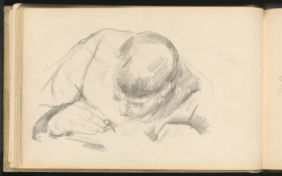 執筆する画家の息子 1887年頃（黒鉛画）