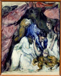 外国人女性の絵 ポール・セザンヌ（1839-1906） 1870年 日。0.31x0.25 m パリ、オルセー美術館