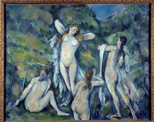 4人の水浴者の絵 ポール・セザンヌ（1839-1906） 1888年 コペンハーゲン、カールバーグ・グリプトテク