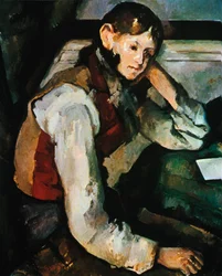 赤いベストの少年、1888-1890
