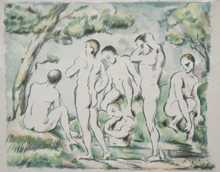 海水浴客、1897年。