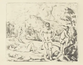 大水浴、1896-97