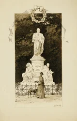 ゲーテの女神、1888年のエレガントな女性