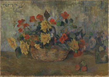 花のバスケット、1884年。
