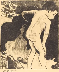 ブルターニュの海水浴場 Breton Bathers、1889 年。