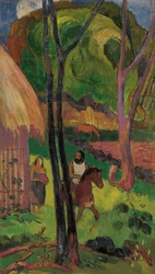 小屋の前の騎士、1902年。