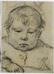 子どもの頃のエミール・ゴーギャン、右手を前に、1875-76年頃