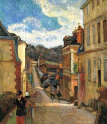 フランス語：La rue Jouvenet à Rouen ルーアンのジュヴネ通り