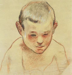 少年の頭、1886-88年頃