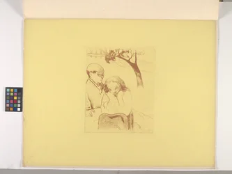 ヒューマン ミザリー 1889年（カナリア イエローの織物紙にジンコグラフ）