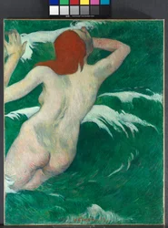 波の中、1889