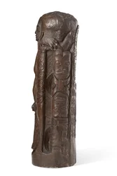 十字架上のキリストへのタヒチのトーテム 1894年以降（石膏のパティーヌ化