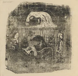 Te Atua The Gods Small Plate [裏面]、1895 年以降。