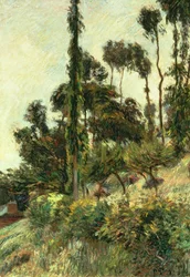 丘の側、1884