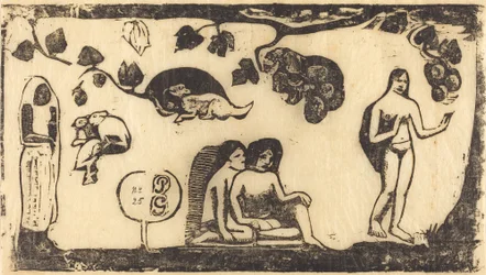 女性、動物、葉 1895年以降の女性、動物、葉。