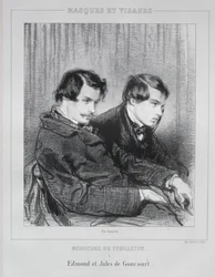 エドモンドとジュールドゴンクール、1853年。