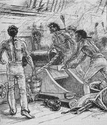 ロイヤルソブリンが銃に突き刺さり、魔神のように戦った1902