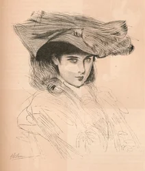 アーティストの娘の肖像、c1879-1903、1903