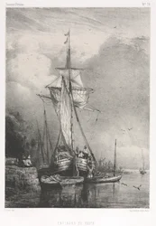 Souvenirs d Artistes No. 78：Six Marines：Surroundings of Rouen、1832