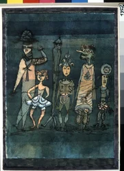 マスク。 パウル・クレー (1879-1940) の絵画