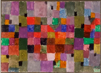 Noerdlicher ort (Place du Nord) パウル・クレー (1879-1940) による厚紙のミクストメディア。 28,5x37,1 cm ミラノ、個人蔵