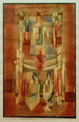 P.クレー、矢の家-絵画、1922