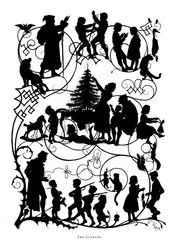 シルエット：Ved Juletid（リトグラフ