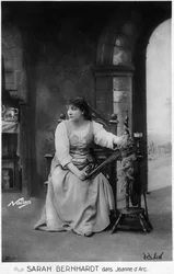 サラ・ベルナールことアンリエット・ロジーヌ・ベルナール（1844-1923）の「ジャンヌ・ダルク」（ジュール・バルビエ作