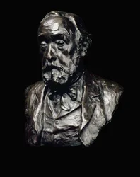 エドガー・ドガ（1834-1917）の肖像 1907年 （ブロンズ、ダークブラウン・パティナ