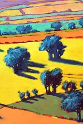 Cotswold Way close up 2 (アクリル、ボード)