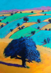 ブロードウェイ・タワー#2より（詳細）、2024年（アクリル、ボード）
