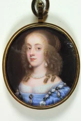 A Lady (水彩・ベラム)