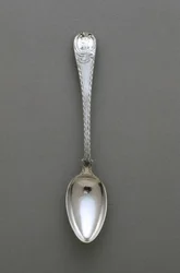 小さじ、c。 1765-1790（シルバー）