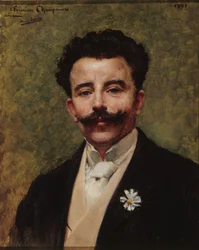 Felicien Champsaur 1859-1934、1901年の肖像。