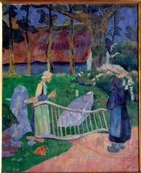 花の樽、またはプールデュ。ポール・セルジエ（1863-1927）の絵