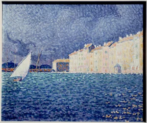 サントロペの絵 ポール・シニャック（1863-1935） 1895年 サントロペのアノンシアード美術館