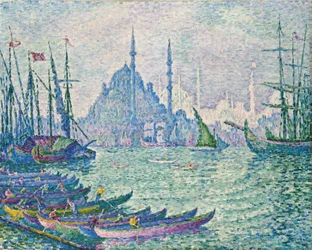 金閣寺、ミナレット - Signac, Paul (1863-1935) - 1907 - 油彩・キャンバス - 73x92,5 - 個人蔵