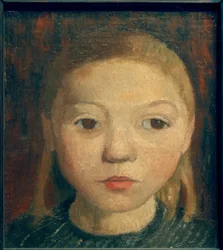 P.Modersohn-Becker、女の子の頭