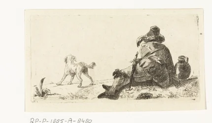犬を持つ男
