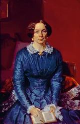 Elizaveta Petrovna Zhdanova（1818-55）1846-47（カードに油彩）の肖像