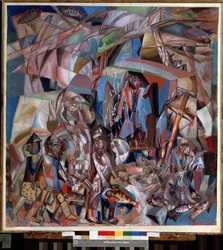 「漁船」（漁船） パヴェル・ニコラエヴィチ・フィロノフ作（1883-1941） 1913-1914 国立ロシア美術館、サンクトペテルブルク