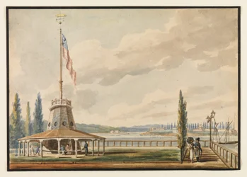 旅行者が最初に見たニューヨーク-バッテリーとフラッグスタッフ