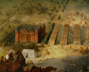 三十年戦争 : 1639年、同盟軍のピッコロミニ伯爵がフランス軍を破ったディーデンホーフェンの戦い。