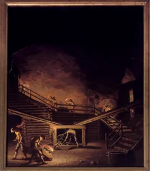 18世紀のスウェーデンのファルン銅山 ペル・ヒレストロム（1732-1816）による絵画 18世紀 ストックホルム国立博物館