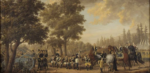Le roi Gustave III de Suede (1746-1792) durant la guerre russo suedoise (1788-1790) - 露西亜戦争におけるスウェーデン王グスタフ3世、Hillestrom, Pehr (1732-1816)作。油彩・キャンバス