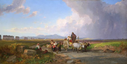 ローマのカンパーニャの風景」1865年