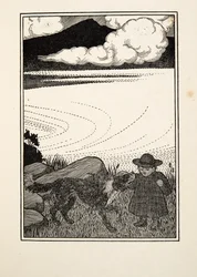 動物の百話から救われた子供、パブ。 1924